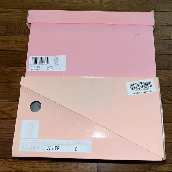 Berness Arizona Quilted Cowboy Boots White Women’s Size 8 Western Design - Picture 12 of 13